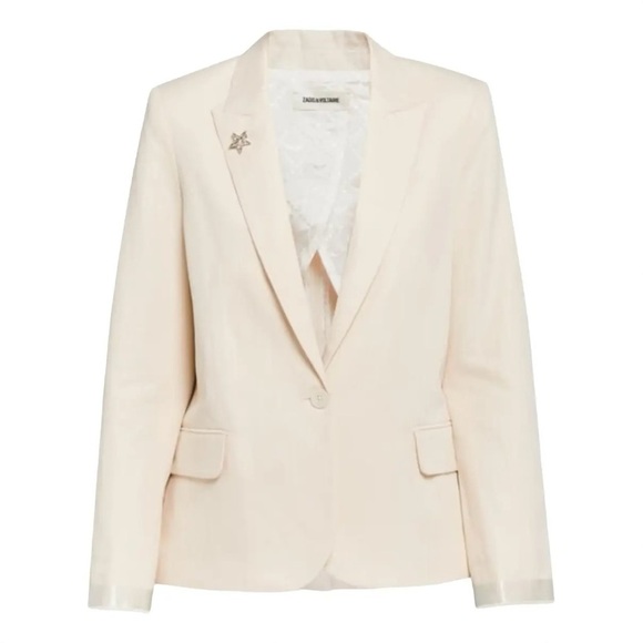 Zadig & Voltaire Victor Blazer in Ivory size sz. M/38 - Picture 4 of 15